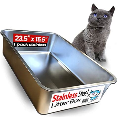 iprimo stainless steel litter box|stainless steel large litter box.